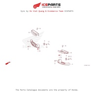 Footrest - Footrest (F-14-10-A) HONDA Sh Mode (July/205+) Parts Catalog