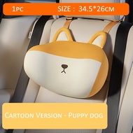 Car Headrest Neck Waist Pillow Lumbar Pillow Breathable Memory Cotton Ergonomic Design Support Lumba