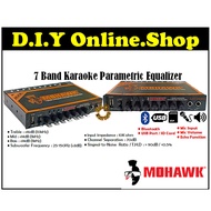 MOHAWK 7 Band Karaoke Built-In Bluetooth Parametric Equalizer Amplifier - MY-7KEQ PRE AMP Car Audio