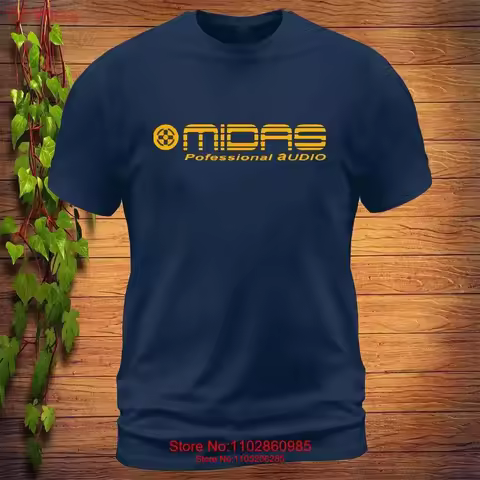 Midas Pofesional Audio Logo T Shirt Made in USA Size S to 5XL vintage Washed Casual graphic Top For 