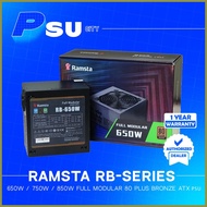 ✆ ◨ ◰ RAMSTA RB-650 650W RB-750 750W RB-850 850W Full Modular 80 Plus Bronze ATX PSU