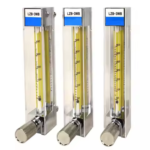 Low Flow Air Flow Meter 2.5-1000ml/Min gas flowmeter Rotameter With Control Valve LZB-3WB,LZB-4WB
