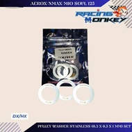 Pulley Washer Stainless_0.3x0.5x1mm set Aerox_Nmax_Mio Soul 125