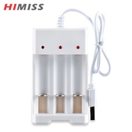 HIMISS Bmax 3-slot Usb Battery Charger AA AAA Ni-mh Rechargeable Batteries Charging Charger For Children Toys