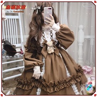 🌿Lazy Japanese Style🌿Lolita Dress Full Set Lolita Dress Cute Lolita Student Dress One Piece Dress lo