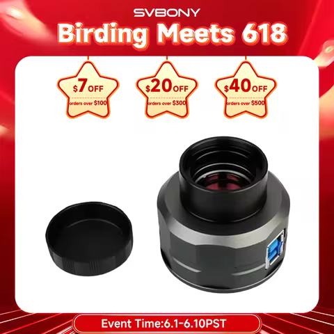 Svbony SV205 Telescope Electronic Camera 1.25 Inches Digital Color Astronomy Camera with 8MP USB3.0 