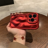 新年手機殼 Luxury Red Fold Meteorite Pattern Suitable for Apple 15 Promax Phone Case IPhone 14 Pro High end Women's 13 Luxury 15 Pro New Year 12 Luxury 14 Promax Creativity 11 Anti drop XL