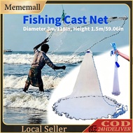 Easy to Cast Fishing Nets Hand Thrown Net Spin Catch Fishing Net Cast Net