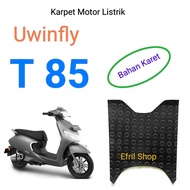 T85 Karpet Sepeda Motor Listrik Uwinfly T 85 atau Uwinfly T85 Bahan karet