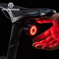 OFFB Bicycle Rear Light Smart Auto Brake Sensing Tail Light LED Charging Waterproof Cycling Tailligh