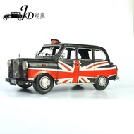 Decoration model1966Austin Car Model Black Antique Iron Art Home Bar Decoration Taxi Gift GX1Q