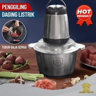 Brightcrown Blender Chopper Stainless Steel 2L Penggiling Bumbu Daging Sayur Buah / Food Processor