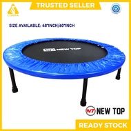 New Top Mini Trampoline 48"inch/ 60"inch Foldable Fitness Trampoline Jumping