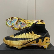 Sepatu Bola Zoom Mercurial Superfly 9 Elite Gold Black