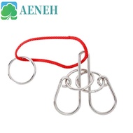 AENEH 3D Metal Puzzle IQ Mind Kids Gifts Brainteasers Games Kong Ming Lock Cognition Games Buckle In