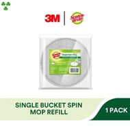 3M™ Scotch-Brite™ Single Spin Mop T6 Microfiber Refill, 1 pc/pack, For cleaning home floor easily &amp; handsfree