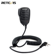 Retevis H-777 Walkie Talkies Mic 2 Pin Shoulder Speaker Mic for Kenwod TK-2400 Retevis RT7 RT21 RT27