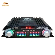 [UEB Mall]1600W PEAK POWER HOME AMPLIFIER POWER POWER FM RADIO USB USB ที่เข้ากันได้กับบลูทู ธ 4 ช่อ