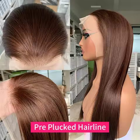 13x4 Lace Human Hair Bob Wig 100% Raw Vietnamese Double Drawn Bone Straight Human Hair Lace Frontal 