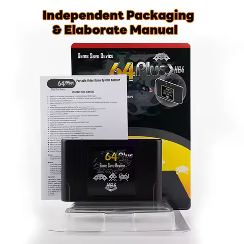 For ED64 Puls 340 in 1 Game Cartridge for N64 USA/ JP/ EUR Video Game Consoles NTSC PAL with 16G SD 