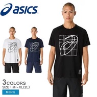 Men Women Same Style Ready Stock Loose Ascis Plaid logo Printed Sports Large Size Short-Sleeved T-Sh