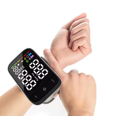 Wrist Blood Pressure Monitor Digital Heart Monitor Sphygmomanometer Tonometer Digital BP Monitor for