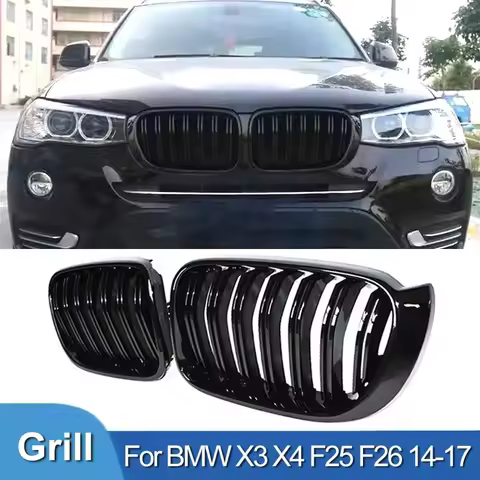 Front Kidney Double Line Grille Grill Replacement Racing Grills Grilles Auto Grill Accessories For B