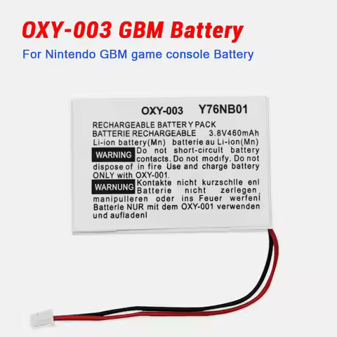 GBM Game Console Battery OXY-003 OXY 003 460mAh 3.8V Li-ion Batteries for Nintendo GB M Consoles Rep