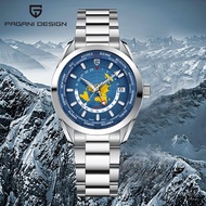 PAGANI DESIGN Automatic Watch 2025 New Japan NH34 GMT  Watch For Men Waterproof Stainless Steel Men'