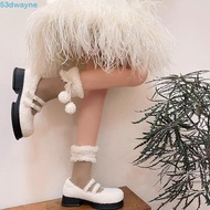 DWYANE Woolen Lolita Socks - Plush Mid-Calf Winter Streetwear Inspired Hosiery