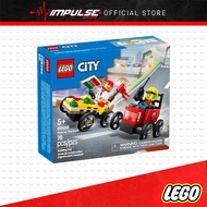 LEGO 60458 City Great Vehicles Pizza vs. Fire Truck Race Car Pack