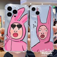 Compatible For OPPO Reno 11 Pro 5G 10 Pro Plus 9 8 Pro Plus 7 5G 7 Pro 7 SE 8T 5G A1 Pro 5G 6 Pro Plus 6Z Phone Case Cute Funny Girls Couple Transparent Soft TPU Cover