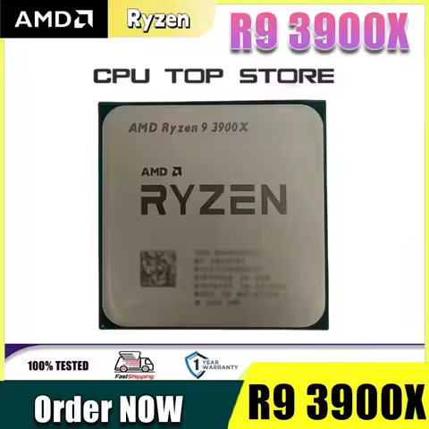 AMD Ryzen 9 R9 3900X CPU 12-Core 24-Threadprocessor 3.8GHz 12-Core 24-Thread for Gaming CPU Without