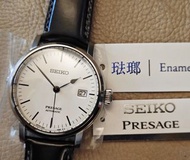 SEIKO Presage 精工 琺瑯 陶瓷 Enamel White Dial 70小時 Sapphire Top MADE IN JAPAN 日本製造 Prestige Line SPB113J1