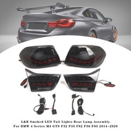 L&R Smoked LED Tail Lights Rear Lamp Assembly For BMW 4 M4 GTS F32 F33 F82