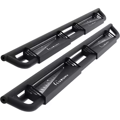 Running Boards 6 Drop Side Step Bars for 20182024 Jeep Wrangler JL 4 Door Black Powder Coated Runnin