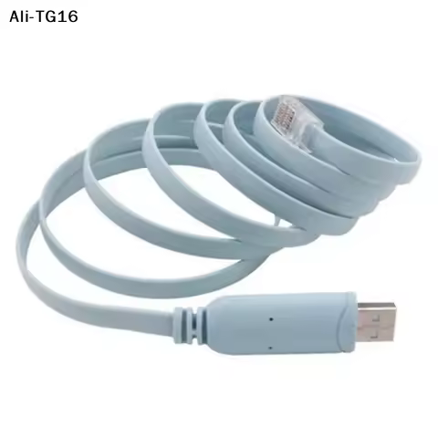 【TG16】()1Pc 2025 New 1.8M USB to RS232 Serial to RJ45 Cable CAT5 Console Adapter Cable Cord for Rout