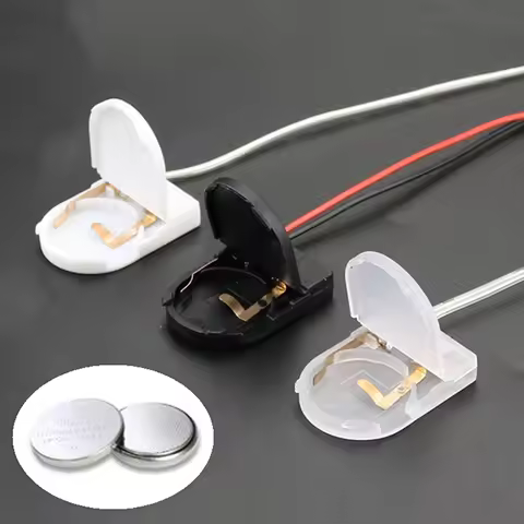 10Pcs 1 X 3V/2 X 3V CR2032 LIR2032 Battery Holder Button Battery Holder With Line On Off Switch Batt