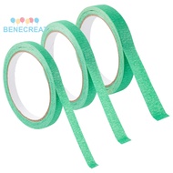 BENECREAT 1Set 3 Rolls 3 Colors Crepe Paper Masking Tape Adhesive Tape Textured Paper for Painting P