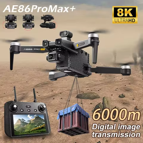 3-axis Gimbal Drone with Camera Professional 8K Dual Camera GPS Dron Thrower 360° Obstacle Avoidance