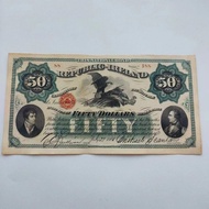 1866 Irish 50 Yuan Banknotes Coin Collection Country Old Object 6.29