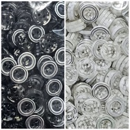 18mm Dot Pattern Buttons 1.8cm/28L @5 gross Silver Circle Shirt Buttons