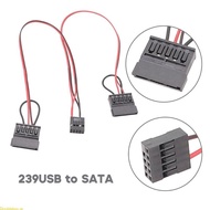 Doublebuy 239USB to  Power Cord for Itx Motherboards USB 9pin to 2 5inch  Laptop 22AWG Wires Professional Power Cable