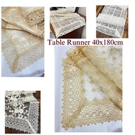 Lapik Meja Polyester Table Runner Tablecloth Table Decoration 40x180cm/35x180cm