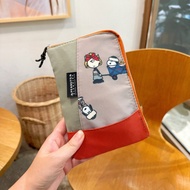 Cute Snoopy Folding Storage Bag Color-blocking Multi-functional Mezzanine Mask Bag Passport Bag ID C