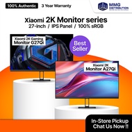 [MY Set] Xiaomi 2K Gaming Monitor G27QI / A27QI - 27" IPS LCD 180Hz 100% sRGB 1ms Response Rate