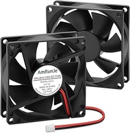 80mm x 25mm DC Cooling Fan 12v 2pin High Speed for Computer Case Resin 3D Printer Media Box RV Fridg
