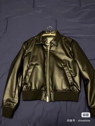 Zara 黑色皮革外套