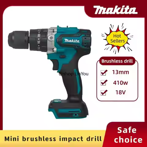 MAKITA 18V lithium electric rechargeable hand drill 13mm DDF487RTJX without charger and battery