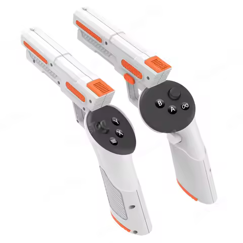 VR Gun Stock Grips for Meta Quest 3 / Quest 3S VR Controller Enhanced FPS Gaming Shooting Experience